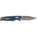 S.O.G SOG-12-79-01 Altair XR 3.20\" Folding Plain Bead Blasted Cryo CPM 154 SS Blade/ Squid Ink Black w/Stone Blue Accents GRN Handle - Studies And Observations Group
