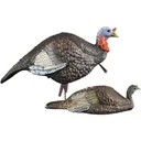 Higdon Outdoors 63181 XHD Hyper Feathering & Iridescence, Lightweight Hard Body Construction, Includes Laydown Position Hen & Semi-Aggressive Posture Jake - Higdon Decoys