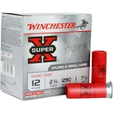 Winchester Super-X 12 Gauge 2.75\" 1 oz #7.5 Shot Lead Game Load 250 Rounds XU127 Brass-Plated Steel Case. - Winchester