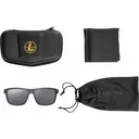 Leupold 179097 Katmai Polycarbonate Shadow Gray Flash Lens Matte Black Polyamide Wraparound Frame Includes Carrying Case, Bag, & Lens Cloth - Leupold / Redfield