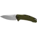 Kershaw Link Drop Point Knife Olive Aluminum (3.25\" Stonewash 20CV) - Kershaw Knives