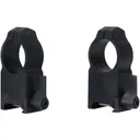 Warne 204LM Maxima Vertical Ring Set Quick Detach For MSR AR10/AR15 Maxima/Weaver/Picatinny Ultra High 1\" Tube Matte Black Steel - Warne Mfg
