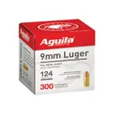 Aguila 1E092108 Target & Range 9mm Luger 124 gr Full Metal Jacket (FMJ) - 300rd Box - Aguila Ammunition