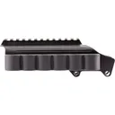 TacStar 1081035 Shotgun Rail Mount with SideSaddle 6 Rounds 12GA Rem 870/1100/11-87 Black Aluminum/Rubber - Pachmayr Gun Works