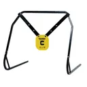 Caldwell 1140016 Gong & Target Stand 8\" Yellow AR500 Steel Gong Hanging Includes XL Strap Hangers - Battenfeld Technologies
