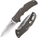 Cold Steel Code-4 Spear Point Lockback Knife Gray - 3-1/2\" Blade Satin - Cold Steel