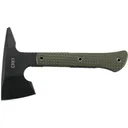 CRKT 2726 Jenny Wren Compact 2.59\" Blade Tomahawk SK-5 Steel Blade Green GRN Handle 10.06\" Long Tomahawk w/Spike - Columbia River Knife