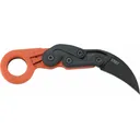 CRKT 4041O Provoke 2.47\" Folding Plain Black Stonewashed 4116 Stainless Steel Blade/Orange Grivory Handle Includes Pocket Clip - Columbia River Knife