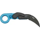 CRKT 4041B Provoke Blue Metallic 2.47\" Folding Hawkbill Plain Black Stonewash 1.4116 Steel Blade Blue Metallic Grivory Handle - Columbia River Knife