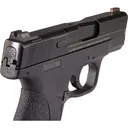Night Fision SAW202007OGZ Night Sight Set Square Front/U-Notch Rear S&W M&P Shield Green Tritium w/Orange Outline Black - Night Fision