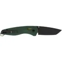 S.O.G SOG-11-41-13 Aegis AT 3.13\" Folding Tanto Plain Black TiNi Cryo D2 Steel Blade/Forest w/Moss Accents GRN Handle - Studies And Observations Group