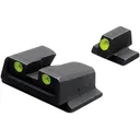 Meprolight 11766 Tru-Dot Night Sight Fixed Set S&W M&P 9/40 Full Size/Compact Tritium Green Tritium Green Black - Meprolight