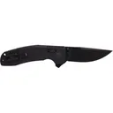 S.O.G SOG-12-38-01 SOG-TAC XR 3.39\" Folding Clip Point Plain Black TiNi Cryo D2 Steel Blade/Blackout G10 Handle Includes Pocket Clip - Studies And Observations Group