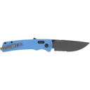 S.O.G SOG-11-18-04 Flash AT 3.45\" Folding Part Serrated TiNi Cryo D2 Steel Blade/ Civic Cyan GRN Handle Includes Pocket Clip - Studies And Observations Group
