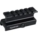 Warne 6102M Red Dot Riser Picatinny For MSR Picatinny Rail Mount .805\"/.985\" Mount Height Black Anodized Aluminum - Warne Mfg