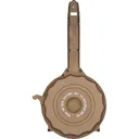 Glock Compatible 9mm 50 Round Drum Magazine For All 9mm Glock Compatible Handguns - Color Desert Tan - Korea Rwb