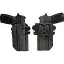 Comp-Tac C241WA217RBKN International OWB Black Kydex Belt Slide/Paddle Fits Walther PPQ M2/Q5/PPQ M1 5\" Barrel - Comp-Tac