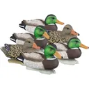 Higdon Outdoors 19023 Standard Mallard Floaters Mallard Species Multi Color Foam Filled 6 Pack - Higdon Decoys