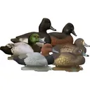 Higdon Outdoors 19994 Standard Diver Pack Bluebill/Redhead/Ringneck Species Multi Color Foam Filled 6 Pack - Higdon Decoys