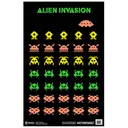 Action Target GSALIENIN100 Entertainment Black Light Aliens Paper Hanging 23\" x 35\" Multi-Color 100 Per Box - Action Target