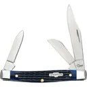 Case 02806 Blue Bone Rogers Corn COB JIG MD Stkman - Case Knives