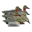 Higdon Outdoors 19943 Standard Teal Green Wing Teal Species Multi Color Foam Filled 6 Pack - Higdon Decoys