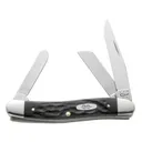 Case 18222 Rough Stockman Folder Stainless Steel Clip Point/Sheepsfoot/Spey - Case Knives