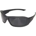 Edge Hamel Safety Glasses Black with Black G15 Vapor Shield Lens Thin Temple Frame - Edge Eyewear