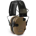 Walker\'s GWP-RSEMPAT-BB Razor Patriot Muff 23 dB Over the Head Polymer Battle Brown Ear Cups with Black Headband & White Logo - GSM Outdoors