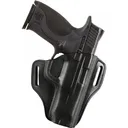 Bianchi 23998 57 Remedy OWB 15 Black Leather Belt Slide Fits S&W M&P Shield - Bianchi Holsters