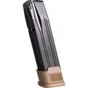Sig Sauer MAGMODF921COY OEM Black with Coyote Floor Plate Extended 21rd for 9mm Luger Sig P320, M17, M18 - Sig Sauer