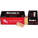 Atomic Match Precision Craft 45 ACP 185gr Semi Wadcutter Lead Copper Plated Bullet 50rd Brass Case - Atomic Ammunition