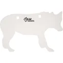 EZ-Aim 15574 Shooting Silhouette Target Handgun/Rifle Coyote White Powder Coated Steel 12\" W x 8.25\" H x 3/8\" Thick - Allen