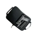 GPS Bags GPS1485PCMF Memory Foam Large Size with Lockable Zippers, Mag Storage Pockets & Black Finish Holds 1 Handgun - Gsm Outdoors