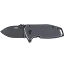 CRKT 2485K Squid Compact Folding Plain Stonewashed 8Cr13MoV SS Blade/Stainless Steel Handle Includes Pocket Clip - Columbia River Knife