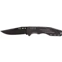 S.O.G SOG-FF11-CP Salute 3.62\" Folding Clip Point Plain Black Hardcased 8Cr13MoV SS Blade Black G10 Handle Includes Belt Clip - Studies And Observations Group