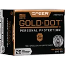 Speer Ammo 23980GD Gold Dot Personal Protection 44 S&W Spl 200 gr Hollow Point (HP) - 20rd Box - Cci