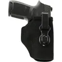 Galco TUC224B Tuck-N-Go 2.0 IWB Black Leather UniClip/Stealth Clip Fits Glock 31/17 Gen1-5/22 Gen2-5 Ambidextrous - Galco