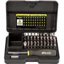 Wheeler 954621 Professional Gunsmithing Screwdriver Set Black Steel Universal 43 Pieces - Battenfeld Technologies