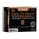 Speer Ammo 23966GD Gold Dot Personal Protection 45 ACP 230 gr Hollow Point (HP) - 20rd Box - Cci