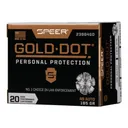 Speer Ammo 23964GD Gold Dot Personal Protection 45 ACP 185 gr Hollow Point (HP) - 20rd Box - Cci