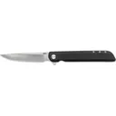 CRKT 3810 LCK + Large 3.62\" Folding Drop Point Plain Satin 8Cr13MoV SS Blade/ Black GRN Handle Includes Pocket Clip - Columbia River Knife