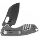 CRKT 5311 Pilar 2.40\" Folding Plain Satin 8Cr13MoV SS Blade/Bead Blasted Stainless Steel Handle Includes Pocket Clip - Columbia River Knife