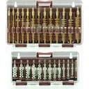 Tipton 444777 Ultra Jag Best Bore Brush Set with Hinged Box .17 - .45 Cal 26 Pieces 1 Set - Battenfeld Technologies