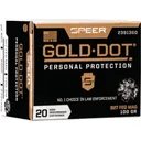 Speer Ammo 23913GD Gold Dot Personal Protection 327 Federal Mag 100 gr Hollow Point (HP) - 20rd Box - Cci