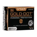 Speer Ammo 23604GD Gold Dot Personal Protection 32 ACP 60 gr Hollow Point (HP) - 20rd Box - Cci