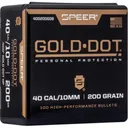 Speer 400200DGB Gold Dot 10mm .400 220 gr Hollow Point (HP) 100 Per Box - Cci