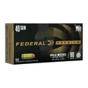 Federal GM40AP1 .40 S&W 180gr Full Metal Jacket (FMJ) Ammunition - 50rd Box - Federal Premium