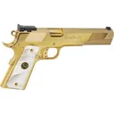Iver Johnson Eagle XL XL45NPWP Pistol 45 ACP 6\" 8rd Semi-Auto 24K Gold Plated Slide White Pearl Grips - Iver Johnson Arms