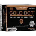 Speer Ammo 23614GD Gold Dot Personal Protection 9mm Luger 115 gr Hollow Point (HP) - 20rd Box - Cci